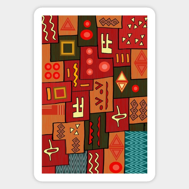 Ethnic Pattern Sticker by Scratch